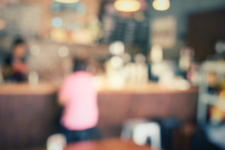 Blurred of cafe