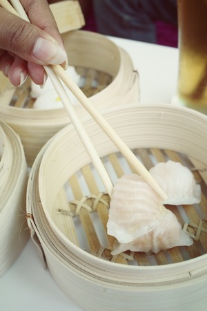 Chinese bun - dim sumの写真素材