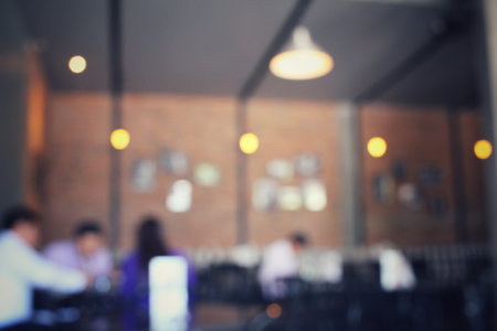Blurred of restaurant