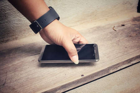 Woman using smart phoneの写真素材