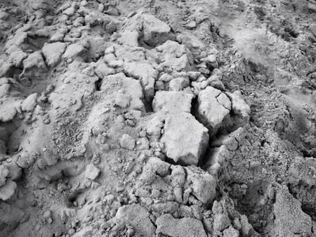 Cracked dry soilの写真素材