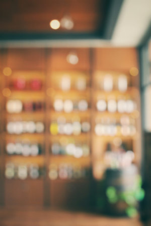 Blurred of wine bottles