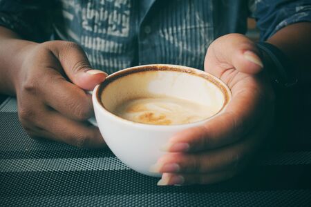 Drinking coffeeの写真素材