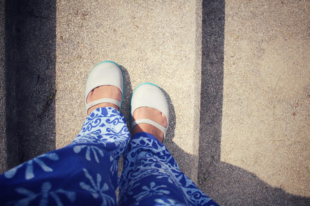 Selfie of shoes