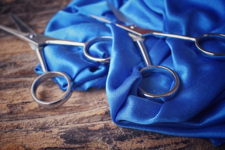 Hair cutting shearsの写真素材