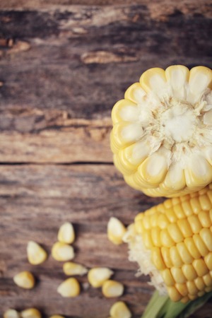 Fresh corn and seedsの写真素材