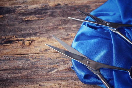 Hair cutting shearsの写真素材