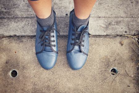 Selfie of sneakers