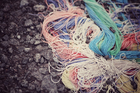 Old colorful rope