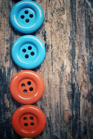 Colorful sewing buttonsの写真素材