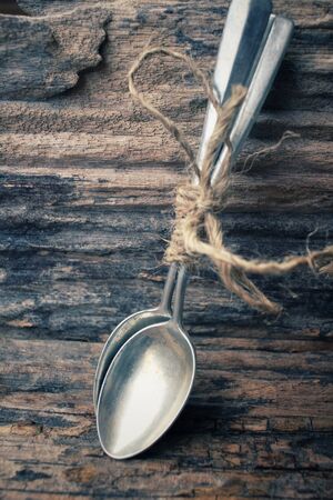 Vintage spoonsの写真素材