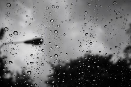 Water drop with roadの写真素材