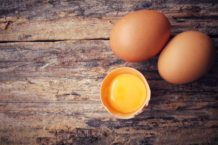 Raw eggs