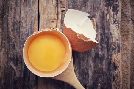 Raw eggsの写真素材