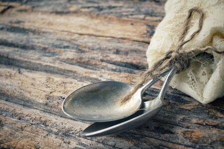 Vintage spoonsの写真素材