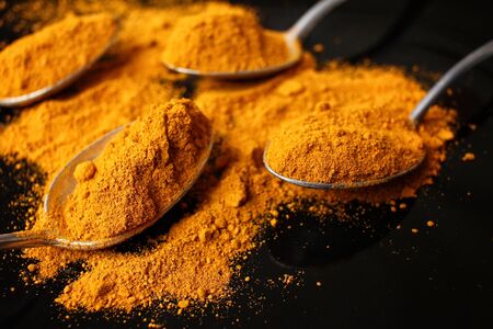 Powder turmericの写真素材