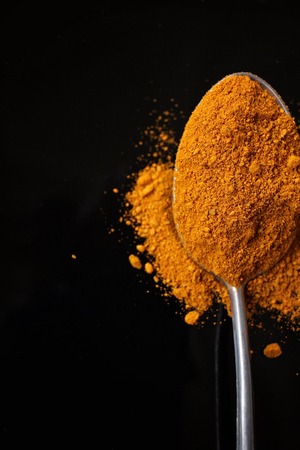 Powder turmericの写真素材