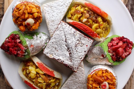 Indian sweetsの写真素材
