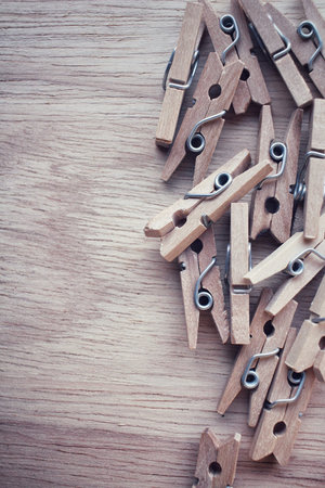 Wooden cloth pegs