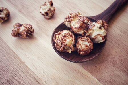 Chocolate pop cornの写真素材