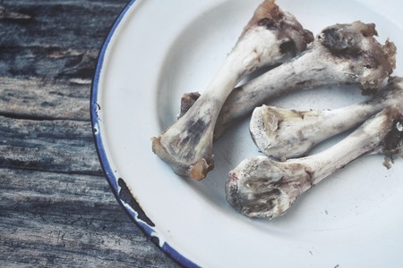 Chicken bonesの写真素材