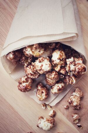 Chocolate pop cornの写真素材