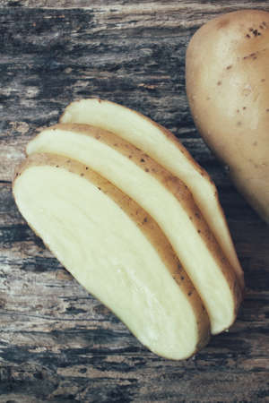 Fresh potatoesの写真素材