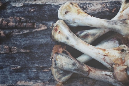 Chicken bonesの写真素材