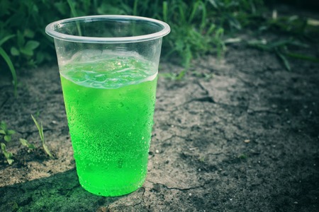 Green drinks - cocktail greenの写真素材