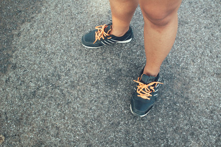 Selfie of sneakers