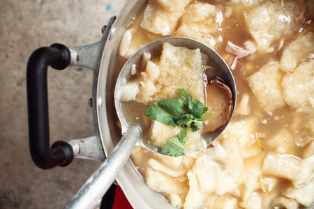 Chinese soup or fish maw soupの写真素材
