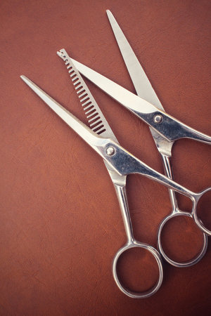 Hair cutting shearsの写真素材