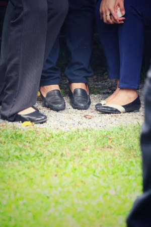 Woman leg and shoesの写真素材