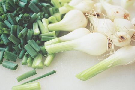 Green onionの写真素材