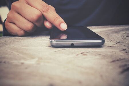 Woman using smart phoneの写真素材