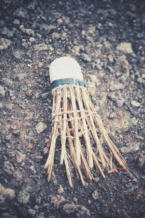 Old shuttlecockの写真素材