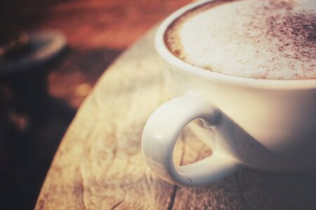 Coffee cup with shadowの写真素材