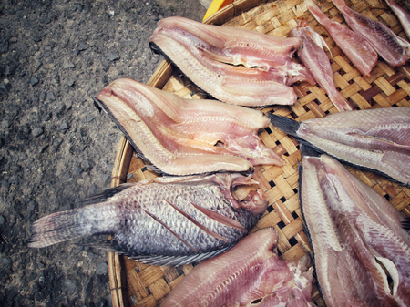 Dried fishの写真素材