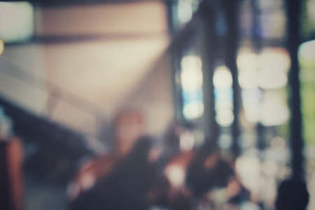 Blurred of restaurantの写真素材