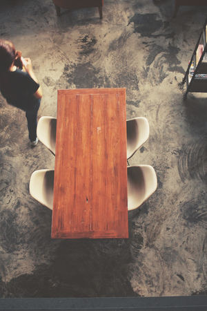 Table with chairの写真素材