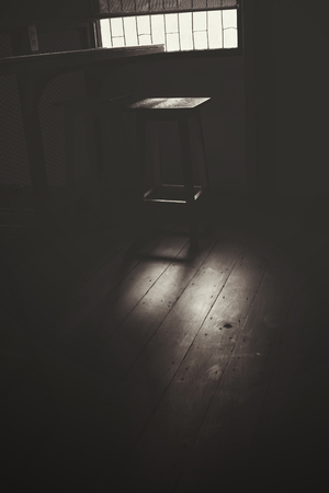 Chair with shadowの写真素材