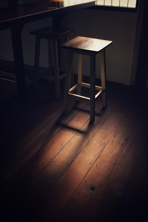 Chair with shadowの写真素材