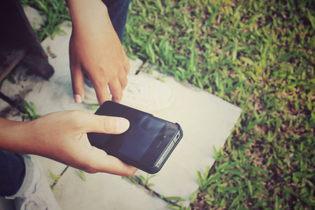 Using smart phone