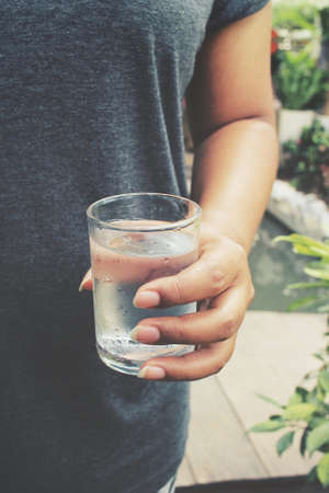 Drink waterの写真素材