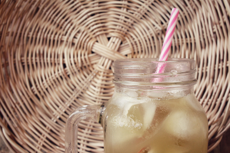 Drink of sugar cane.の写真素材