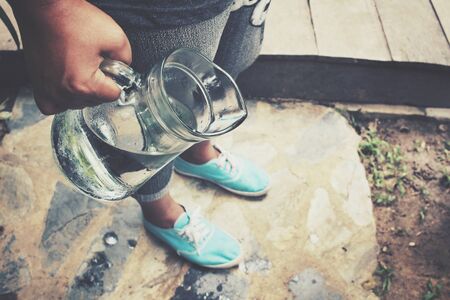 Drink waterの写真素材