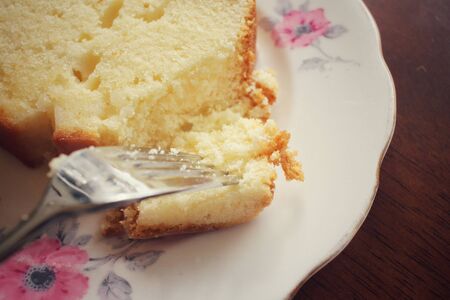Butter cakeの写真素材