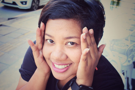 Portrait of a smiling woman