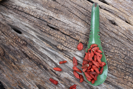 Dried goji berriesの写真素材