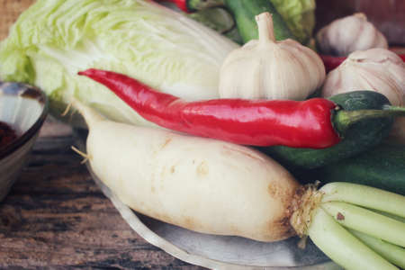 Kimchi korean foodの写真素材